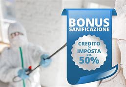 Bonus Sanificazioni